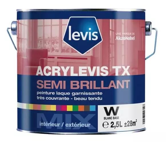 ACRYLEVIS TX SEMI BRILLANT TEINTE