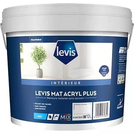 LEVIS MAT ACRYL PLUS BLANC