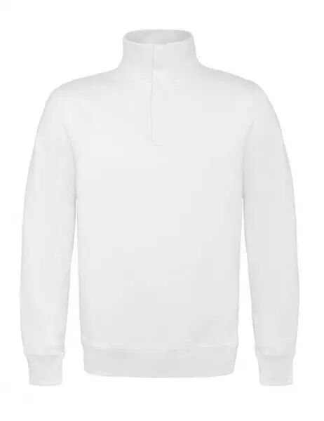 SWEAT COL ZIPPE BLANC